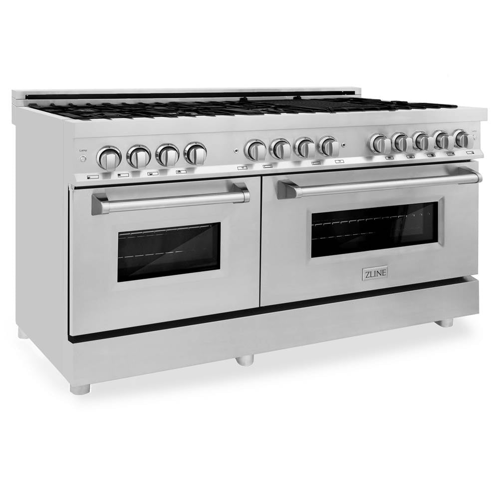 Z-Line - 60'' Professional Dual Fuel Range in Stainless Steel - Stainless Steel