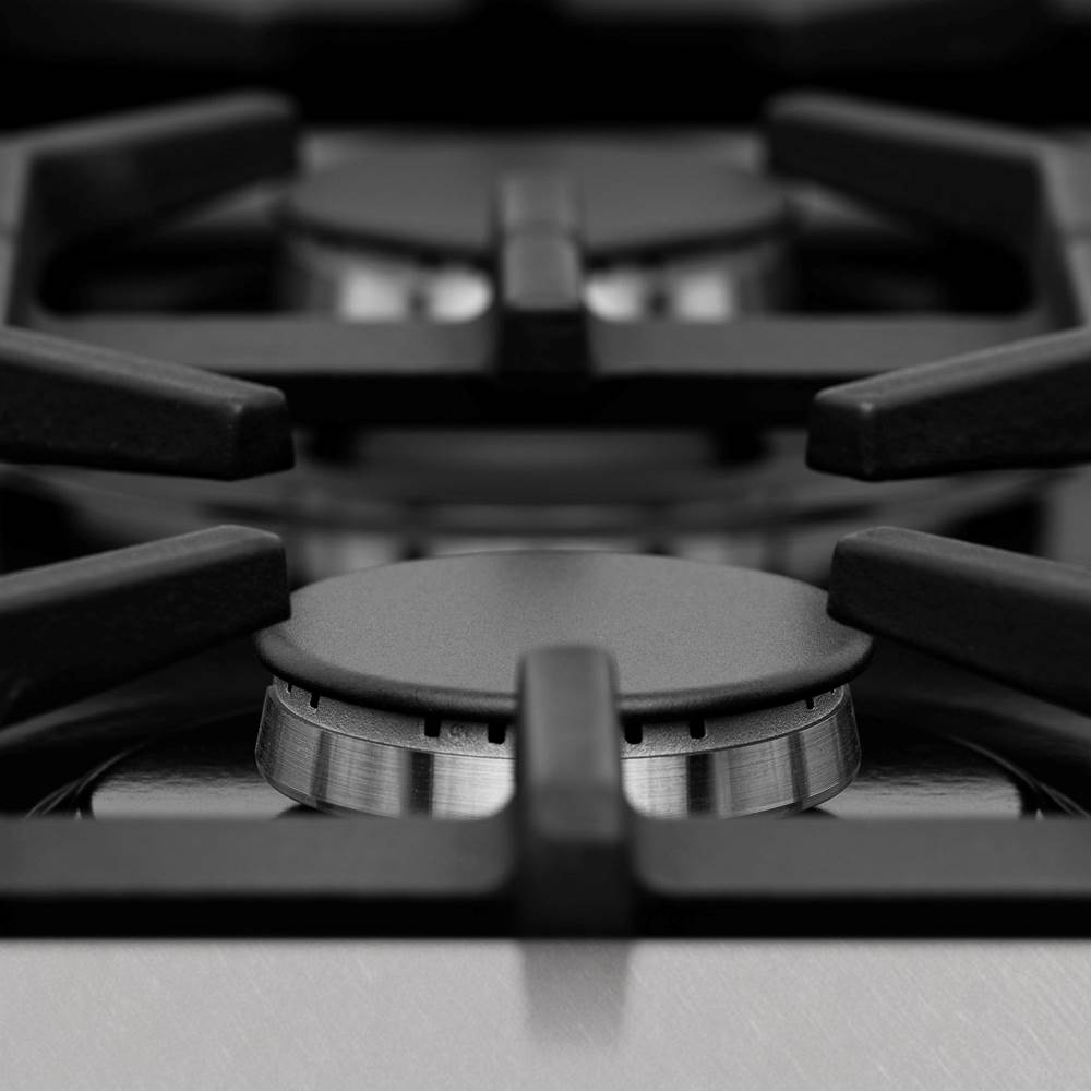 30'' 4.0 cu. ft. Electric Oven and Gas Cooktop Dual Fuel Range with Griddle in Fingerprint Resistant Stainless
