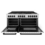 Autograph Edition 60'' 7.4 cu.' Dual Fuel Range with Gas Stove and Electric Oven in Stainless Steel with White Matte Door and CB Accents