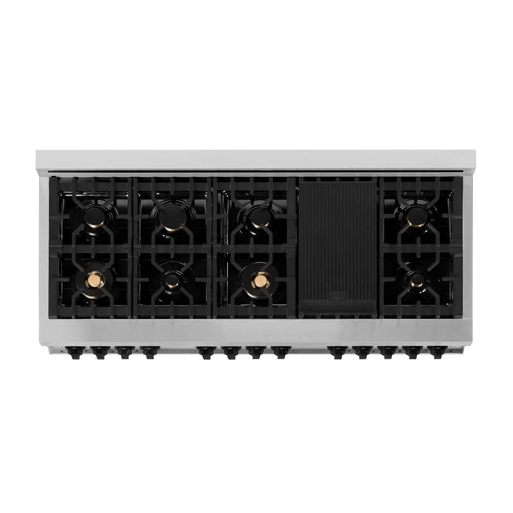 Autograph Edition 60'' 7.4 cu.' Dual Fuel Range with Gas Stove and Electric Oven in Stainless Steel with White Matte Door and CB Accents