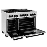 Autograph Edition 48'' 6.0 cu.' Dual Fuel Range with Gas Stove and Electric Oven in Stainless Steel with Champagne Bronze Accents