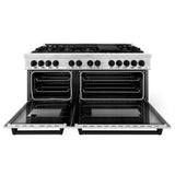 Autograph Edition 60'' 7.4 cu.' Dual Fuel Range with Gas Stove and Electric Oven in Stainless Steel with Champagne Bronze Accents