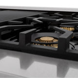 Autograph Edition 48'' 6.0 cu.' Dual Fuel Range with Gas Stove and Electric Oven in DuraSnow Stainless Steel with WM Door and CB Accents