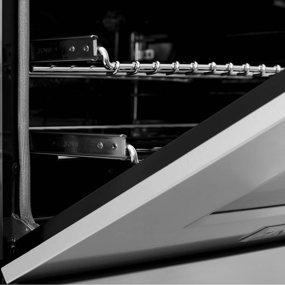 24'' 2.8 cu.' Range with Gas Stove and Gas Oven in Stainless Steel with Brass Burners