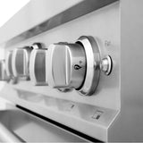 24'' 2.8 cu.' Range with Gas Stove and Gas Oven in Stainless Steel with Brass Burners