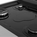 30'' Porcelain Gas Stovetop in Stainless Steel with Brass Burners