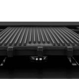 Autograph Edition 48'' Porcelain Rangetop with 7 Gas Burners in Black Stainless Steel and Champagne Bronze Accents