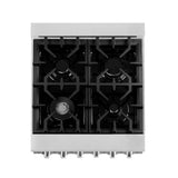 24'' 2.8 cu. ft. Dual Fuel Range with Gas Stove and Electric Oven in Fingerprint Resistant Stainless Steel