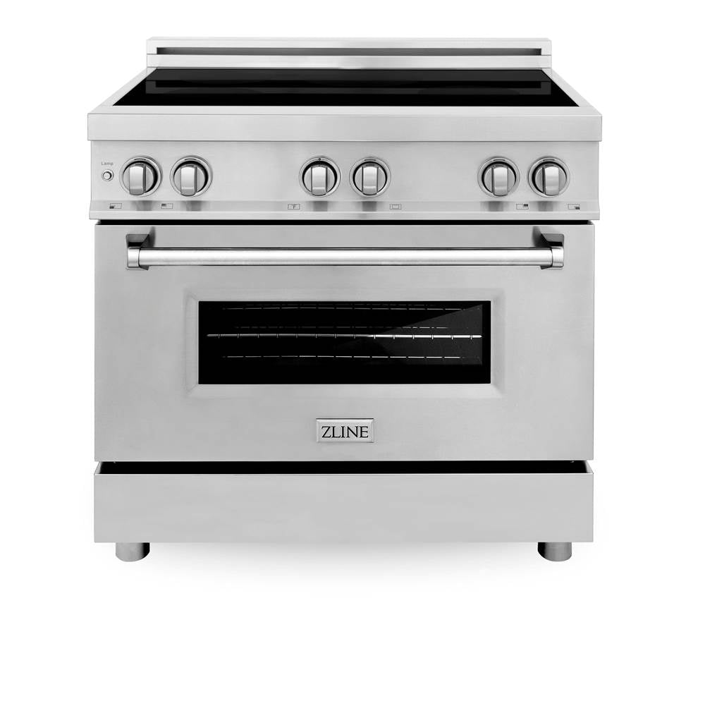 36'' 4.6 cu. ft. Induction Range with a 4 Element Stove and Electric Oven in Stainless Steel