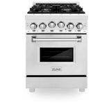 24'' 2.8 cu. ft. Gas Oven and Gas Cooktop Range with Griddle in Stainless Steel