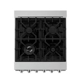 24'' 2.8 cu. ft. Gas Oven and Gas Cooktop Range with Griddle in Stainless Steel