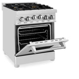 24'' 2.8 cu.' Range with Gas Stove and Gas Oven in Stainless Steel with Brass Burners