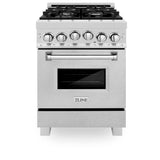 24'' 2.8 cu. ft. Gas Oven and Gas Cooktop Range with Griddle in Fingerprint Resistant Stainless Steel