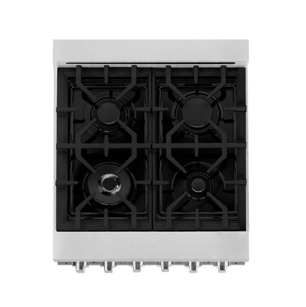 24'' 2.8 cu. ft. Gas Oven and Gas Cooktop Range with Griddle in Fingerprint Resistant Stainless Steel