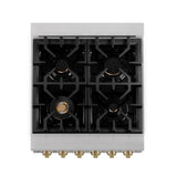 24'' 2.8 cu.' Range with Gas Stove and Gas Oven in DuraSnow Stainless Steel with Champagne Bronze Accents