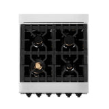 Autograph Edition 24'' 2.8 cu.' Range with Gas Stove and Gas Oven in Stainless Steel with Champagne Bronze Accents