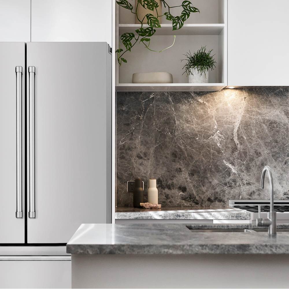 36'' 22.5 cu. ft Freestanding French Door Refrigerator with Ice Maker in Fingerprint Resistant Stainless Steel
