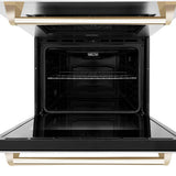 30'' Autograph Edition Double Wall Oven with Self Clean and True Conection in Stainless Steel and Champagne Bronze