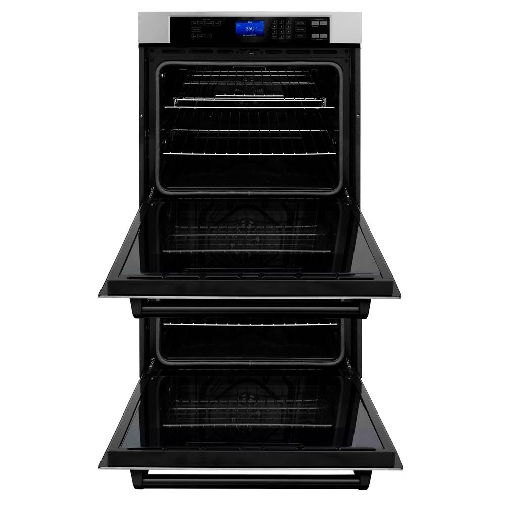 30'' Autograph Edition Double Wall Oven with Self Clean and True Conection in Stainless Steel and Champagne Bronze
