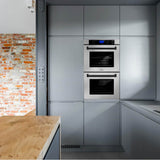 30'' Autograph Edition Double Wall Oven with Self Clean and True Conection in Stainless Steel and Champagne Bronze
