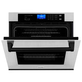 30'' Autograph Edition Single Wall Oven with Self Clean and True Conection in DuraSnow Stainless Steel and Champagne Bronze