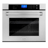 Z-Line - 30'' Professional Single Wall Oven with Self Clean in DuraSnow Stainless Steel (AWS-30-BS) - DuraSnow Stainless Steel