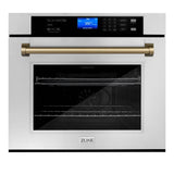 Z-Line - 30'' Autograph Edition Single Wall Oven with Self Clean and True Conection in Stainless Steel and Champagne Bronze - Champagne Bronze