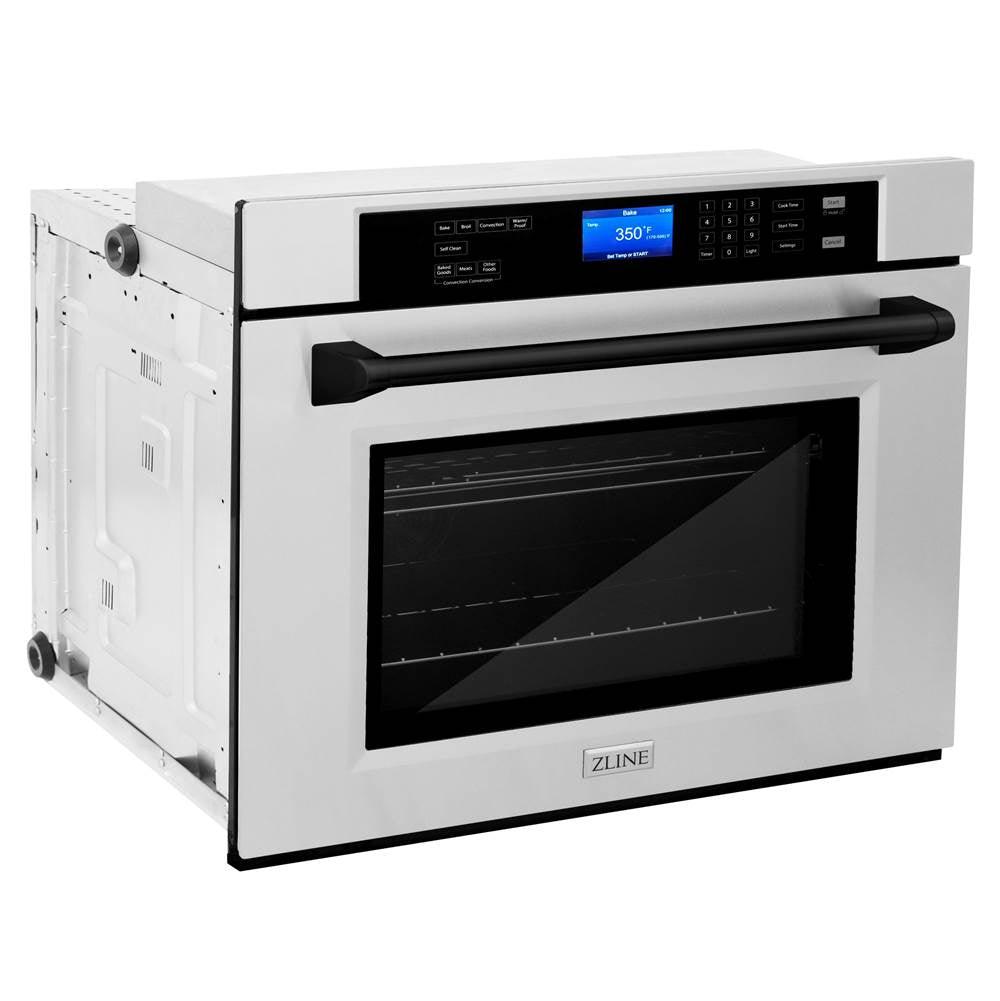 30'' Autograph Edition Single Wall Oven with Self Clean and True Conection in Stainless Steel and Champagne Bronze