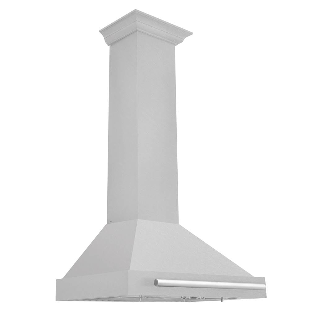 Z-Line - 30'' DuraSnow Stainless Steel Range Hood with Stainless Steel Handle - Stainless Steel
