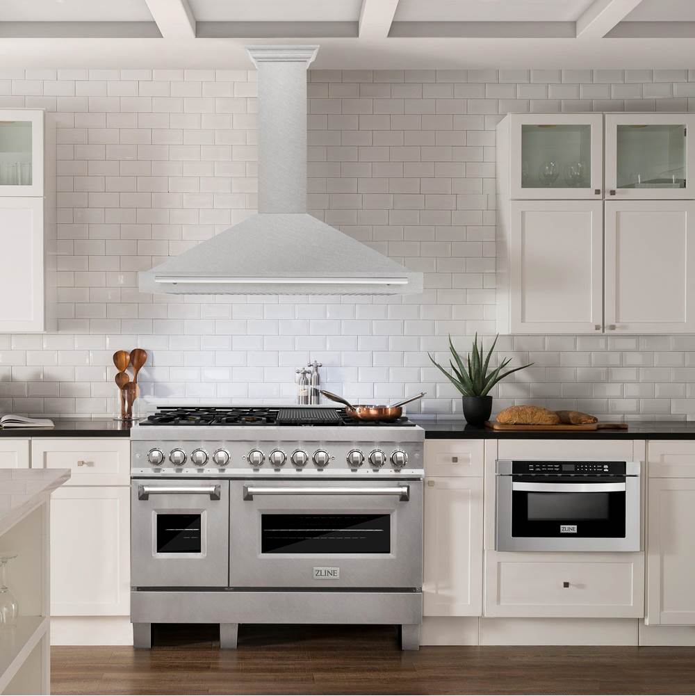 48'' DuraSnow Stainless Steel Range Hood with Stainless Steel Handle