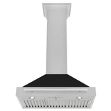 30'' DuraSnow Stainless Steel Range Hood with Black Matte Shell and Stainless Steel Handle