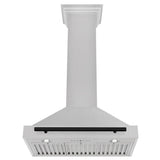 30'' Autograph Edition DuraSnow Stainless Steel Range Hood with DuraSnow Stainless Steel Shell and Champagne Bronze Handle