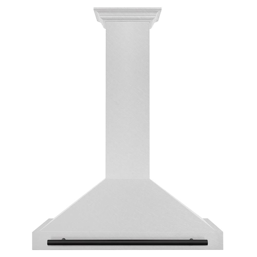 36'' Autograph Edition DuraSnow Stainless Steel Range Hood with DuraSnow Stainless Steel Shell and Champagne Bronze Handle