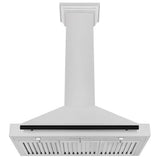 36'' Autograph Edition DuraSnow Stainless Steel Range Hood with DuraSnow Stainless Steel Shell and Champagne Bronze Handle