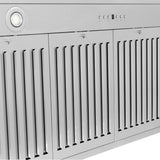 48'' Autograph Edition Stainless Steel Range Hood with Stainless Steel Shell and Champagne Bronze Accents