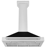 36'' Stainless Steel Range Hood with Black Matte Shell and Stainless Steel Handle