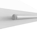 48'' Stainless Steel Range Hood with White Matte Shell and Stainless Steel Handle
