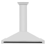 48'' Autograph Edition Stainless Steel Range Hood with Stainless Steel Shell and Champagne Bronze Accents