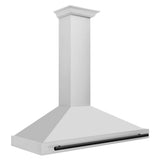 48'' Autograph Edition Stainless Steel Range Hood with Stainless Steel Shell and Champagne Bronze Accents