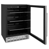 24'' Monument 154 Can Beverage Fridge in Stainless Steel