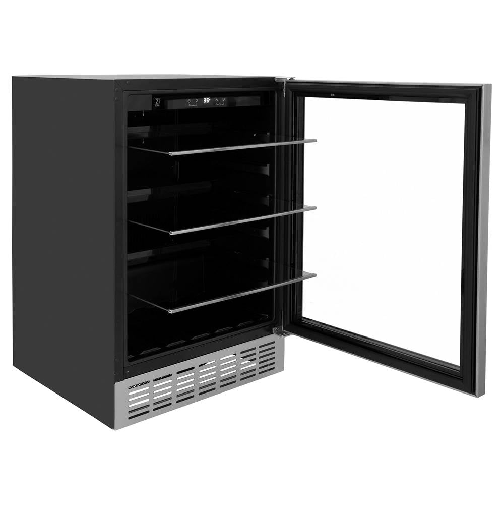 24'' Monument 154 Can Beverage Fridge in Stainless Steel