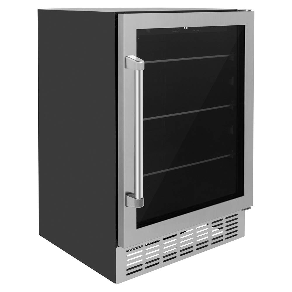 24'' Monument 154 Can Beverage Fridge in Stainless Steel