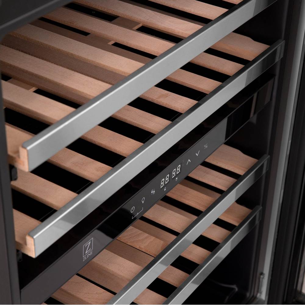24'' Monument Dual Zone 44-Bottle Wine Cooler in Stainless Steel