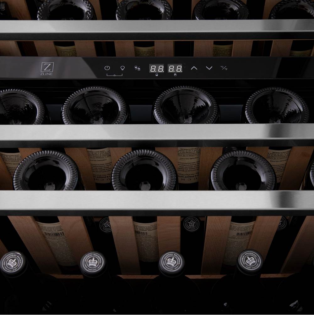 24'' Monument Dual Zone 44-Bottle Wine Cooler in Stainless Steel