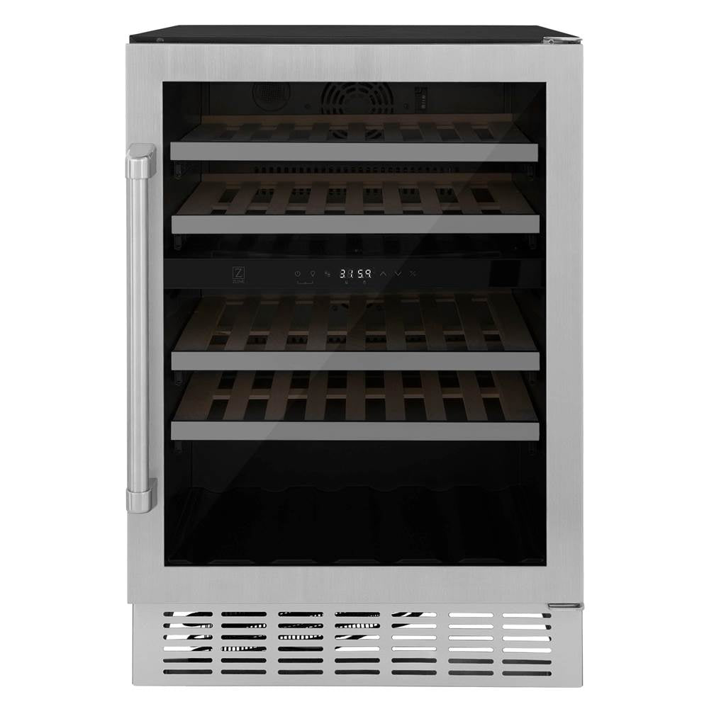 Z-Line - 24'' Monument Dual Zone 44-Bottle Wine Cooler in Stainless Steel - Stainless Steel