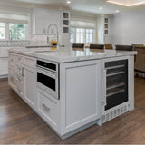 24'' Monument Dual Zone 44-Bottle Wine Cooler in Stainless Steel