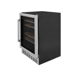 24'' Monument Dual Zone 44-Bottle Wine Cooler in Stainless Steel
