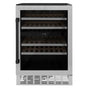 Z-Line - 24'' Monument Autograph Edition Dual Zone 44-Bottle Wine Cooler in Stainless Steel with Matte Black Accents - Matte Black