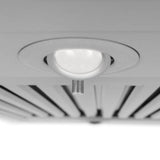 48'' CrownSoundEDucted Vent Island Mount Range Hood in Stainless Steel with Built-in Bluetooth Speakers