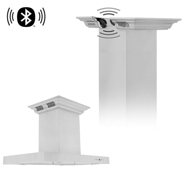 Z-Line - Stainless Steel KE2i With Built in CrownSound Bluetooth Speakers